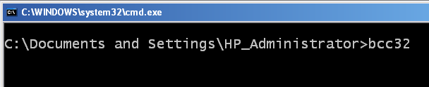 Figure 5-3: Typing bcc32